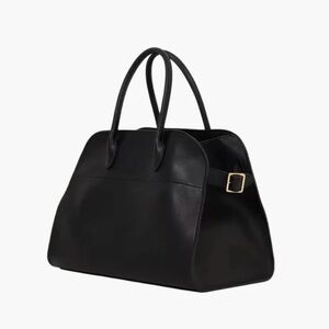 Row-like bag Margaux designer Vegan Leather Black Gold Hardware Embossed Logo!!!